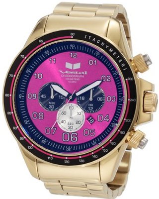 Vestal ZR3016 ZR-3 Gold and Purple Chronograph