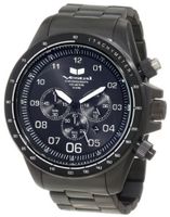 Vestal ZR3021 ZR-3 Black Ion Plated with White Lume Chronograph