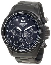 Vestal ZR3021 ZR-3 Black Ion Plated with White Lume Chronograph