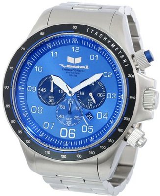 Vestal ZR3023 ZR-3 Silver and Navy