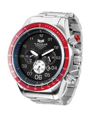 Vestal ZR3025 ZR-3 Silver Red