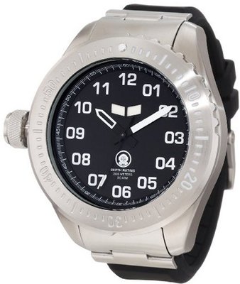 Vestal ZR4002 ZR-4 Stainless Steel and Silicone Diving