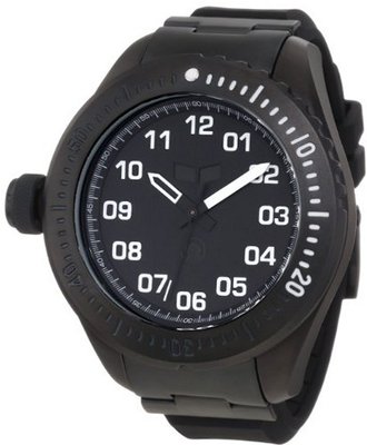 Vestal ZR4003 ZR-4 Stainless Steel and Silicone Matte Black Diving