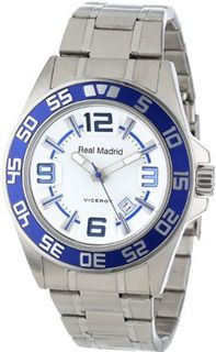 Viceroy 432857-05 Real Madrid Round Stainless Steel White Dial Date