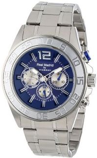 Viceroy 432861-35 Real Madrid Round Stainless Steel Blue Dial Day Date