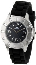 Viceroy 46670-55 Vimar12 Round Stainless Steel Black Dial Crystals