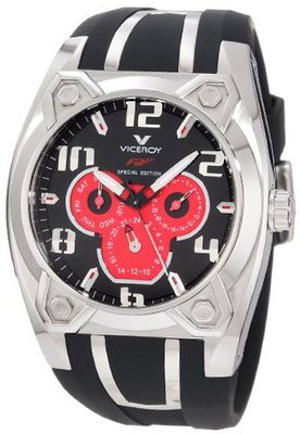 Viceroy 47615-75 Stainless-steel Black Rubber Day Date
