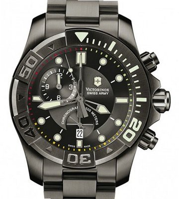 Victorinox Swiss Army Professional/Dive Master 500 Dive Master 500 Black Ice Chrono