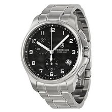 Victorinox Officers Swiss Army Quartz Black Dial - (241592)