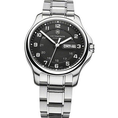 Victorinox Officers Swiss Army Quartz Grey Dial - (241590)