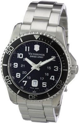 Victorinox Swiss Army 241436 Maverick Stainless Steel Black Dial