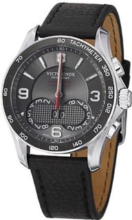Victorinox Swiss Army Chrono Classic Dark Grey Dial Black Leather 241616
