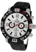 uVICTORY Victory Instruments V-Accelerate Chronograph White Dial/Black Bezel Sport 6002-WB 