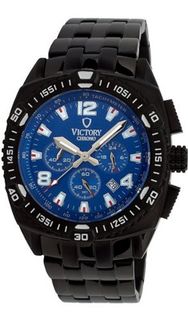 uVICTORY Victory Instruments V-Adventurer Chronograph Ip Black/Blue Sport 7011-UB 