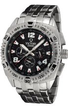 Victory Instruments V-Adventurer Chronograph Stainless/Black Sport 7011-BS