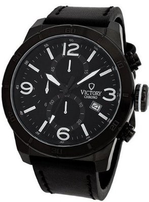 Victory Instruments V-Nomad Chronograph White/Black Leather Casual 1283-WB