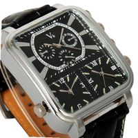 Sport Big Oversized Leather Russian Style Military Triple Hours Wrist