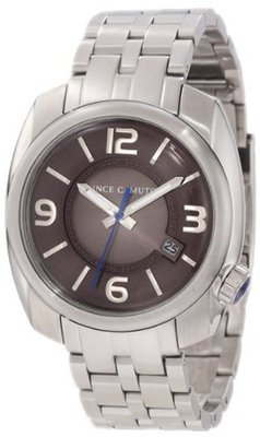 Vince Camuto VC/1000GNSV The Pilot Gunmetal Dial Date Function Silver-Tone