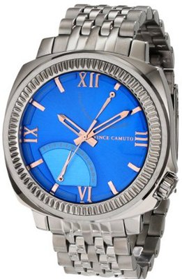 Vince Camuto VC/1002BLDS The Veteran Blue Dial Multi-Function Silver-Tone Bracelet