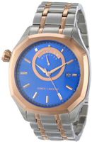 Vince Camuto VC/1005BLTR "The Spectator" Stainless Steel and Rose-Tone Blue Dial