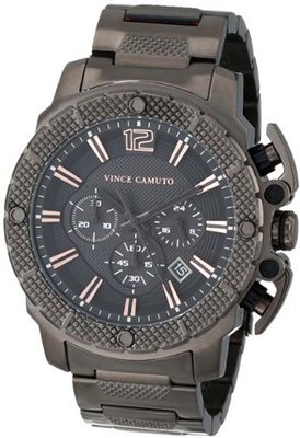 Vince Camuto VC/1020DGDG The Striker Steel Chronograph Dark Gunmetal-Tone Bracelet
