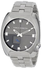 Vince Camuto VC/1021DGSV The Cadet Silver-Tone Gunmetal Dial Remote Sweep Bracelet
