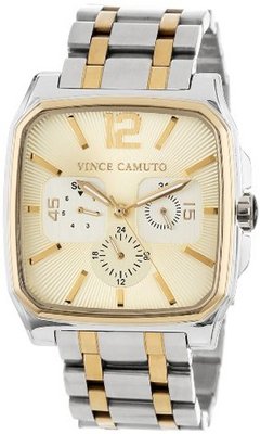 Vince Camuto VC/1025CHTT The Sergeant Square Two-Tone Multi-Function Bracelet