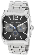 Vince Camuto VC/1025DGSV The Sergeant Square Silver-Tone Multi-Function Bracelet