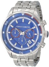 Vince Camuto VC/1044BLSV The Admiral Chronograph Silver-Tone Bracelet
