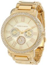 Vince Camuto VC/5000CHGB Swarovski Crystal Accented Gold-Tone Multi-Function Bracelet