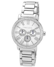Vince Camuto VC/5001SVSV Swarovski Crystal Accented Silver-Tone Multi-Function Bracelet