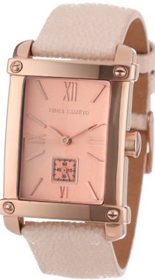 Vince Camuto VC/5010RGPK Leather Rosegold-Tone Blush Stingray Strap