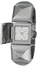 Vince Camuto VC/5027SVSV Silver-Tone Covered Dial Pyramid Bracelet
