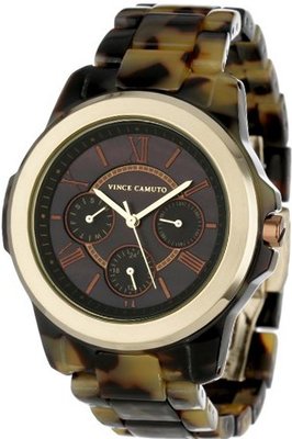 Vince Camuto VC/5030BMTO Round Tortoise Resin Multi-Function Bracelet