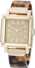 Vince Camuto VC/5040IVTO Tortoise Square Gold-Tone Tortoise Resin Bangle