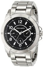 Vince Camuto VC/5043BKSV Black Multi-Function Dial Silver-Tone Bracelet