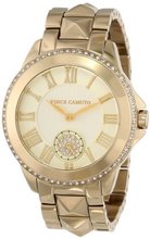 Vince Camuto VC/5048CHGB Gold-Tone Pyramid Stud Bracelet Swarovski Elements