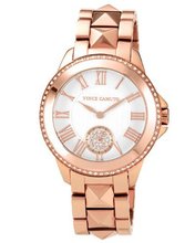 Vince Camuto VC/5048SVRG Round Swarovski Crystal Accented Rosegold-Tone Bracelet