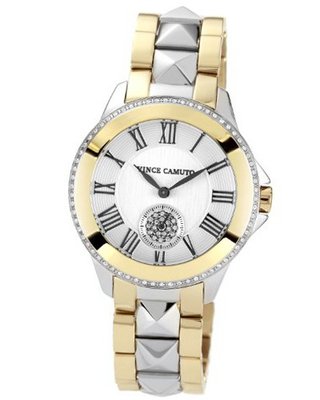 Vince Camuto VC/5049SVTT Two-Tone Swarovski Crystal-Accented Bracelet