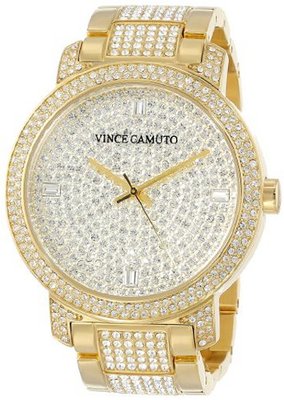 Vince Camuto VC/5146PVGB Gold-Tone Swarovski Crystal Accented Bracelet