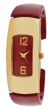 Viva Gold-Tone Red Cuff #V1144RD