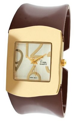 Viva Silver-Tone Brown Cuff #V2615BR