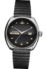 Vivienne Westwood Bermondsey Quartz with Black Dial Analogue Display and Black Leather Strap VV080BKBK