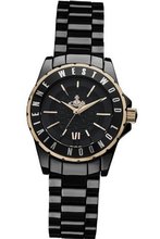 Vivienne Westwood Sloane II Quartz with Black Dial Analogue Display and Black Ceramic Bracelet VV088RSBK
