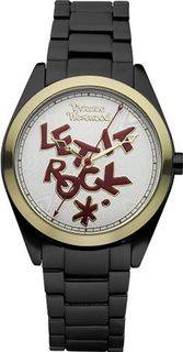 Vivienne Westwood St Pauls Quartz with Multicolour Dial Analogue Display and Black Bracelet VV072GDBK