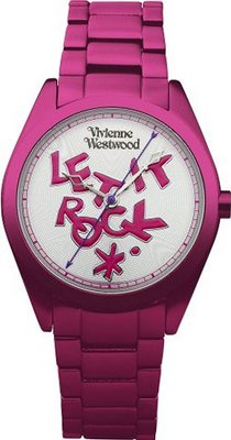 Vivienne Westwood St Pauls Quartz with Multicolour Dial Analogue Display and Red Bracelet VV072SLPK