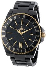Vivienne Westwood Unisex VV048GDBK Black Ceramic Swiss Quartz