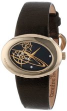 Vivienne Westwood VV014GD Ellipse Swiss Quartz Gold Tone Bezel
