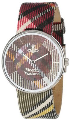 Vivienne Westwood VV020BR Tartan Swiss Quartz Multi-Colored Dial