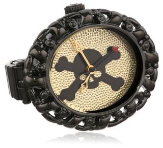 Vivienne Westwood VV052GDBK Plimlico Black Ion Plated Stainless Steel Swiss Quartz Ring